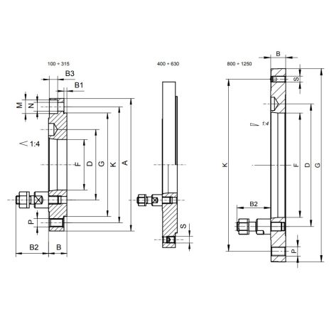 Tarcza zabierakowa obrobiona typ 8230-200-5-X Bison kod: 358230111600 - 2